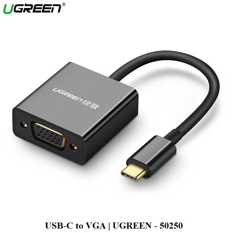 Cáp chuyển tín hiệu USB-C ra VGA 1080P-15Cm UGREEN 50250