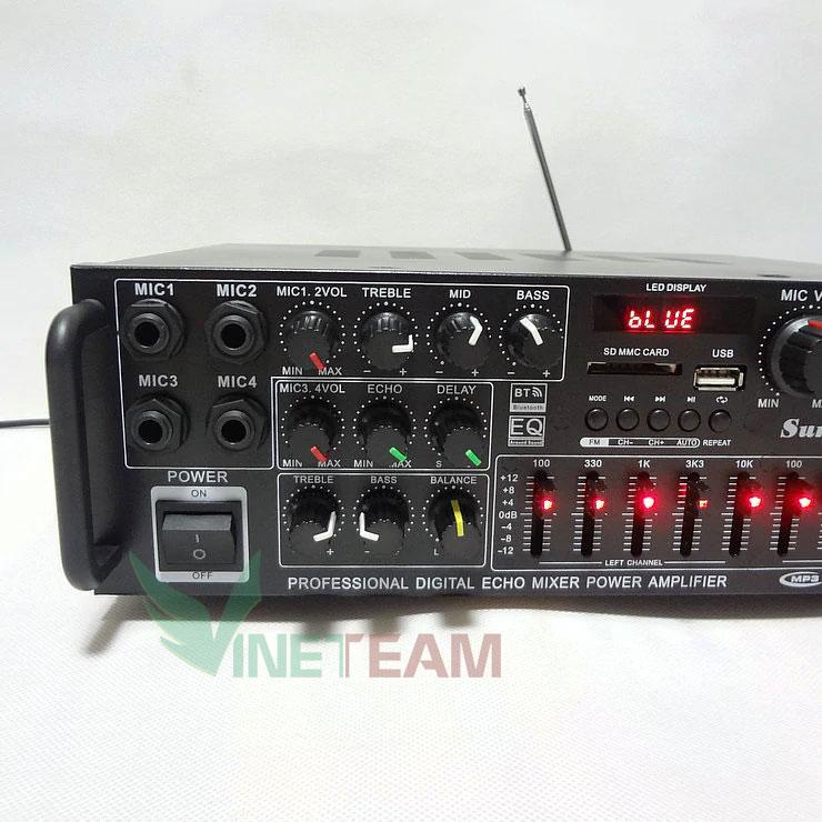 Amply 220V/12V Bluetooth Sunbuck 326BT