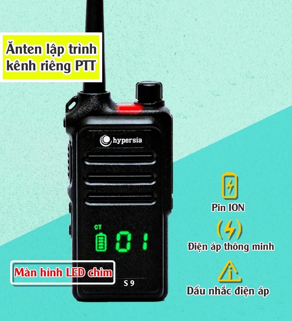 Bộ đàm cầm tay Hypersia S9