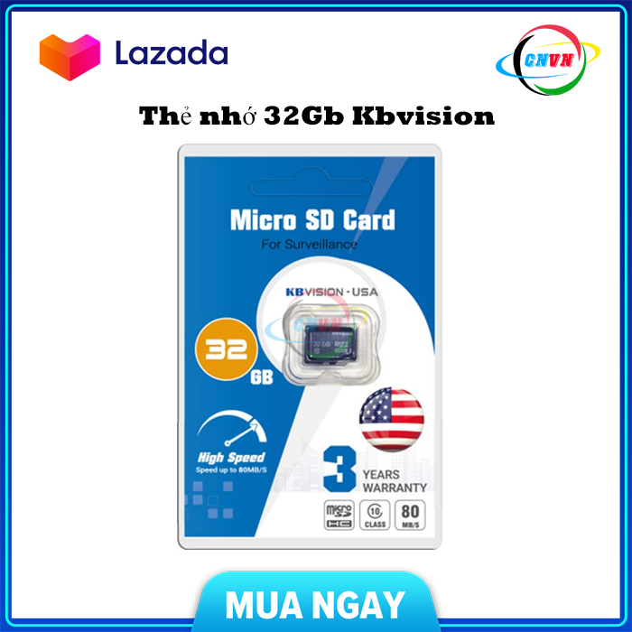 Thẻ nhớ Micro SD KBVISION 32GB Ultra class 10
