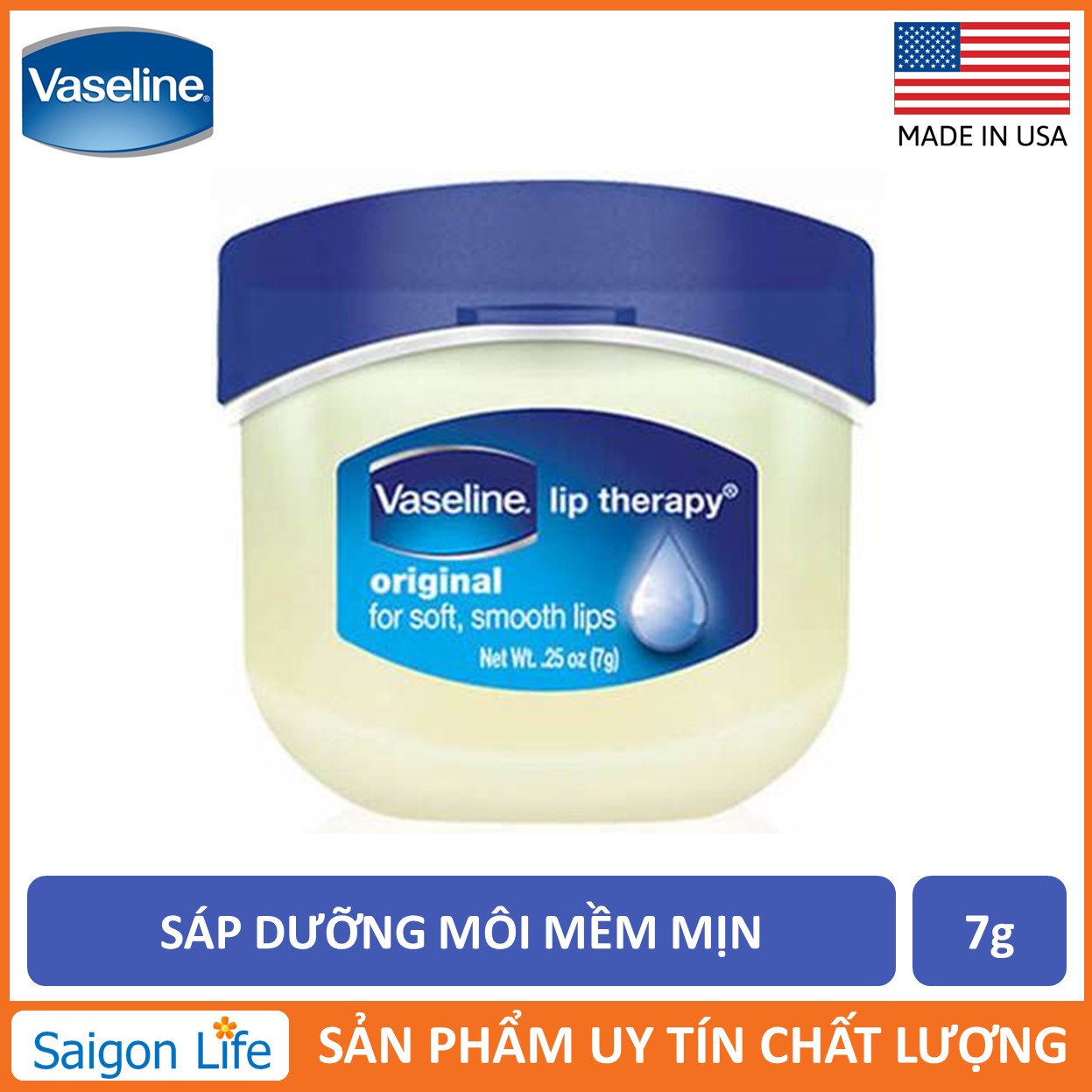 Son Dưỡng Vaseline Lip Therapy Original 7g