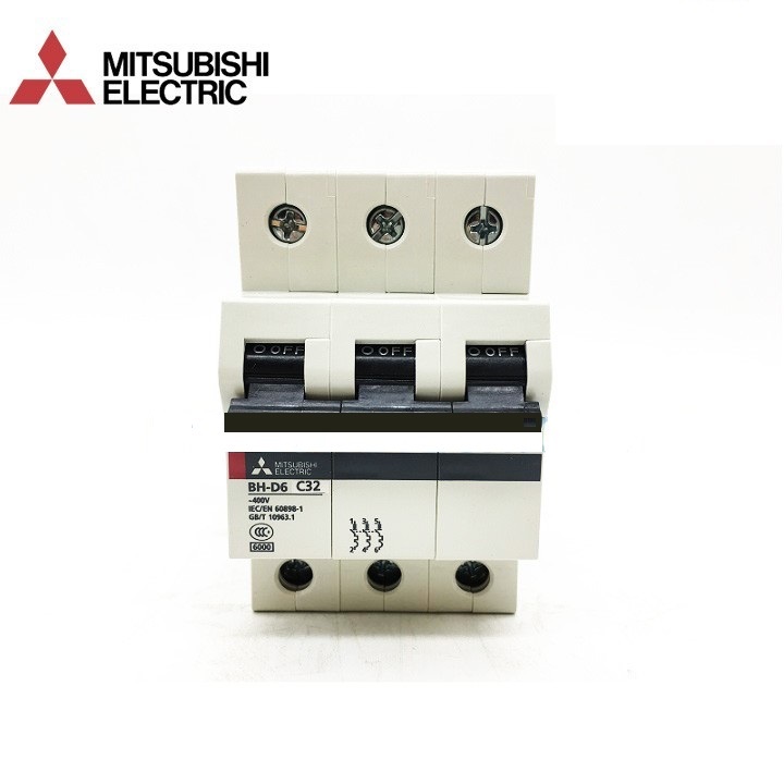 Cầu dao MCB Mitsubishi BH-D6 C N - 32A 6kA 3P