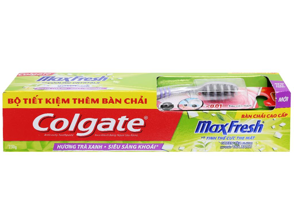 Kem đánh răng Colgate MaxFresh trà xanh 230g