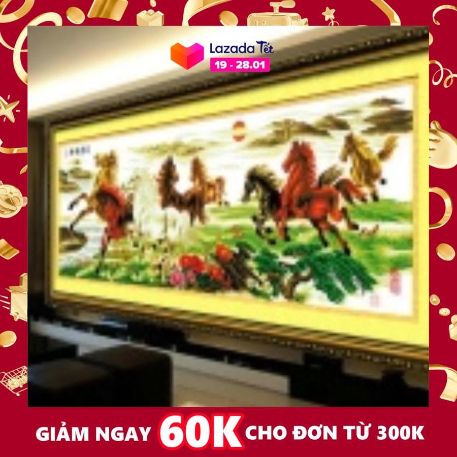 Tranh thêu mã đáo thành công - DLH-222573