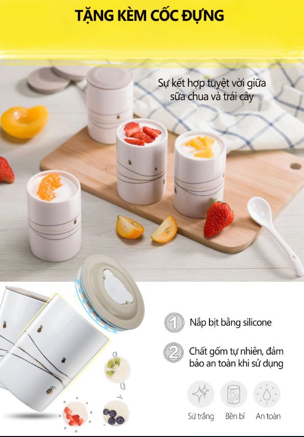 Máy Làm Sữa Chua Bear SNJ-B10K1