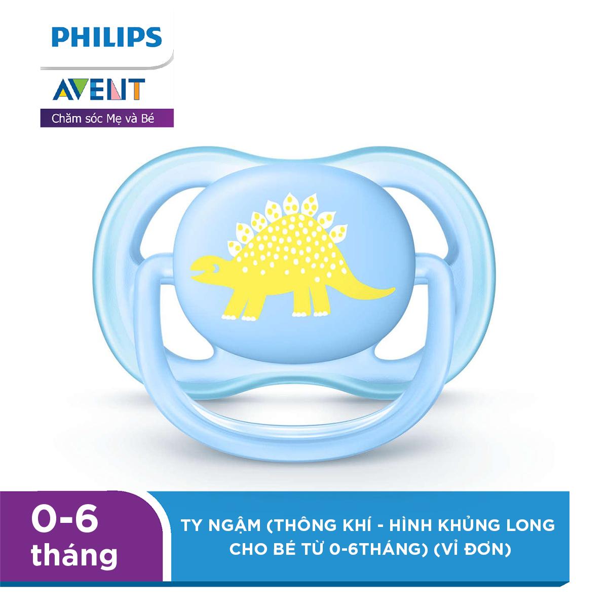 Ti giả silicone cho trẻ 0-6 tháng tuổi Philips Avent SCF544/10