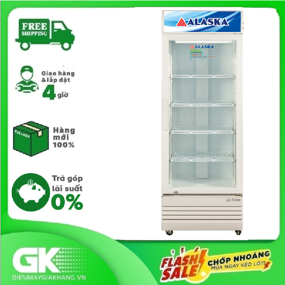 Tủ mát Alaska LC-743H 450L