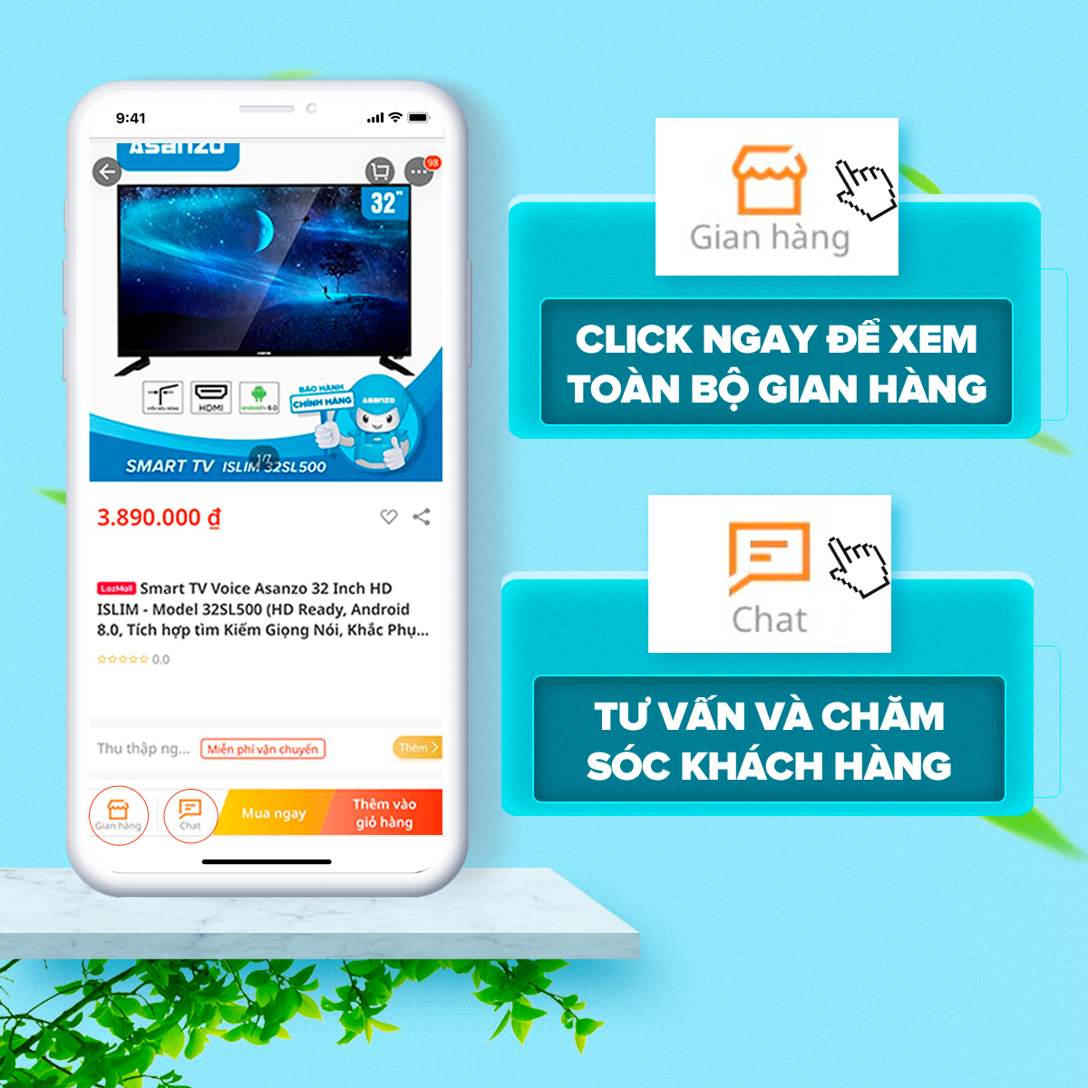 Máy xay sinh tố Asanzo BL- 302P