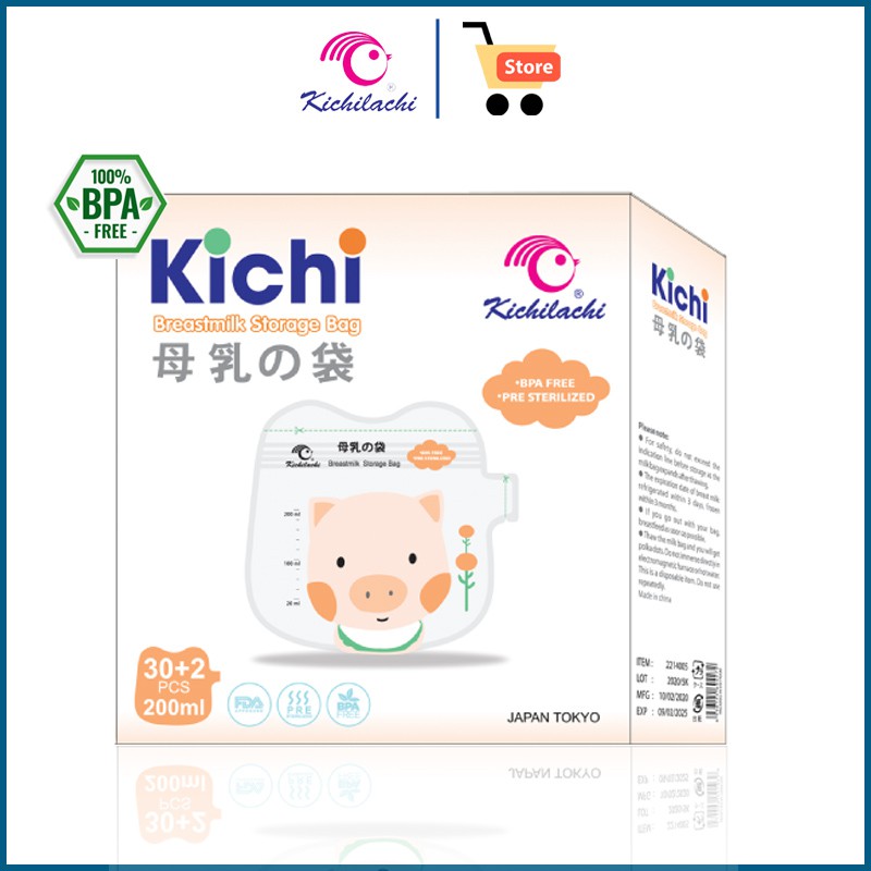 Combo 2 Túi trữ sữa Kichilachi 200ml