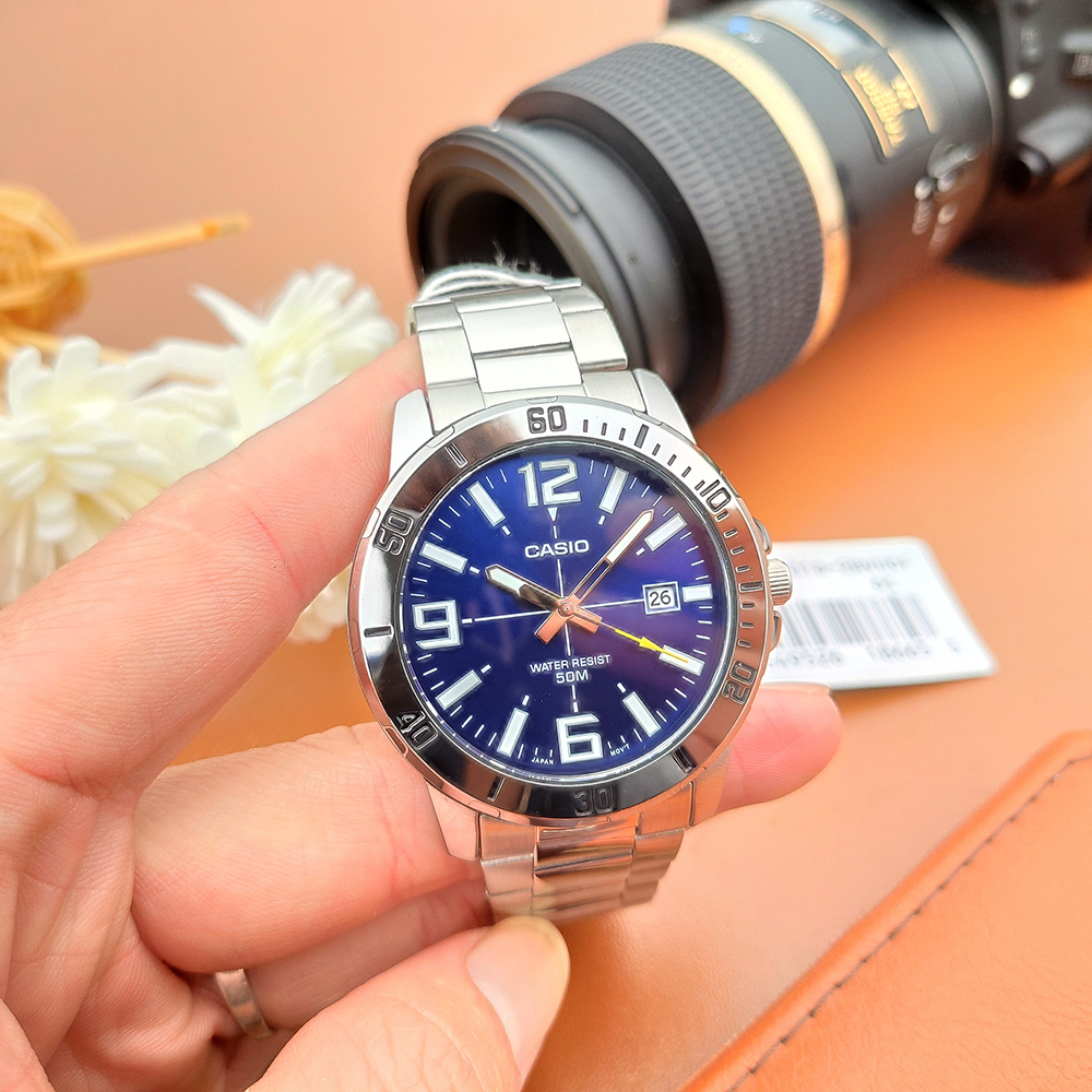 Đồng Hồ Nam Dây Thép Casio MTP-VD01D-7BVUDF