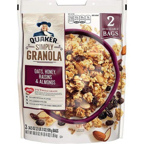 Yến mạch Quaker Oats Honey Raisins Almonds