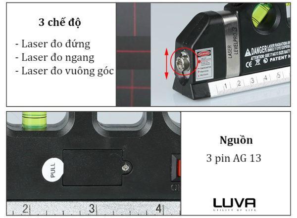 Thước ni vô laser level PRO3