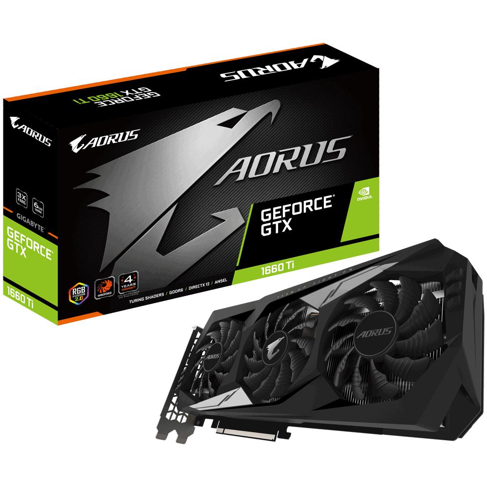 VGA Gigabyte Aorus GeForce GTX 1660 Ti 6G (GV-N166TAORUS-6GD)