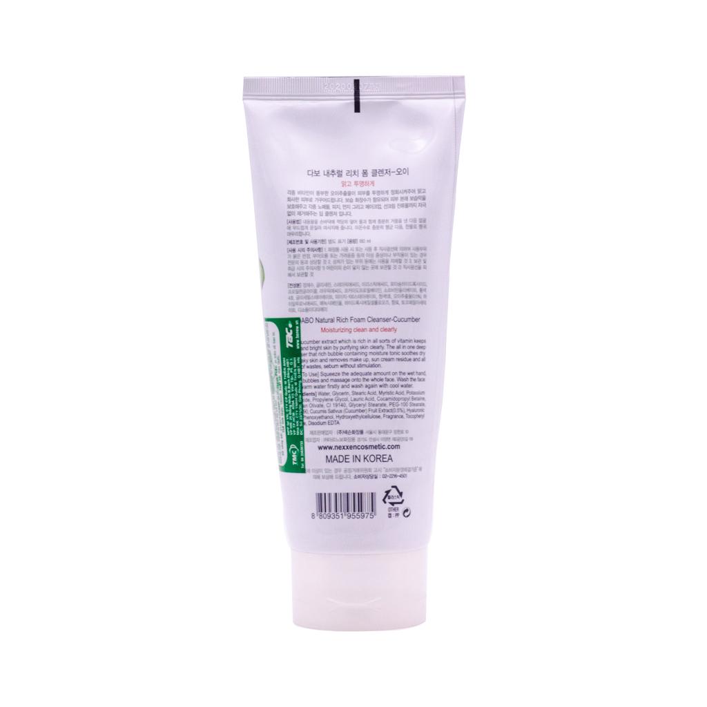 Sữa rửa mặt Dabo tinh chất dưa leo 180ml