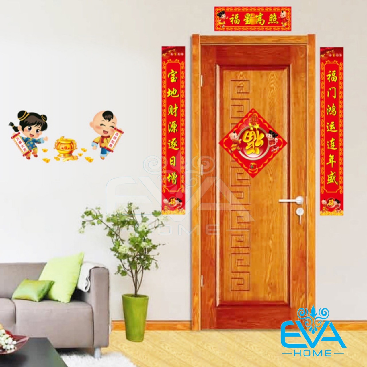 Decal Liễn Xuân