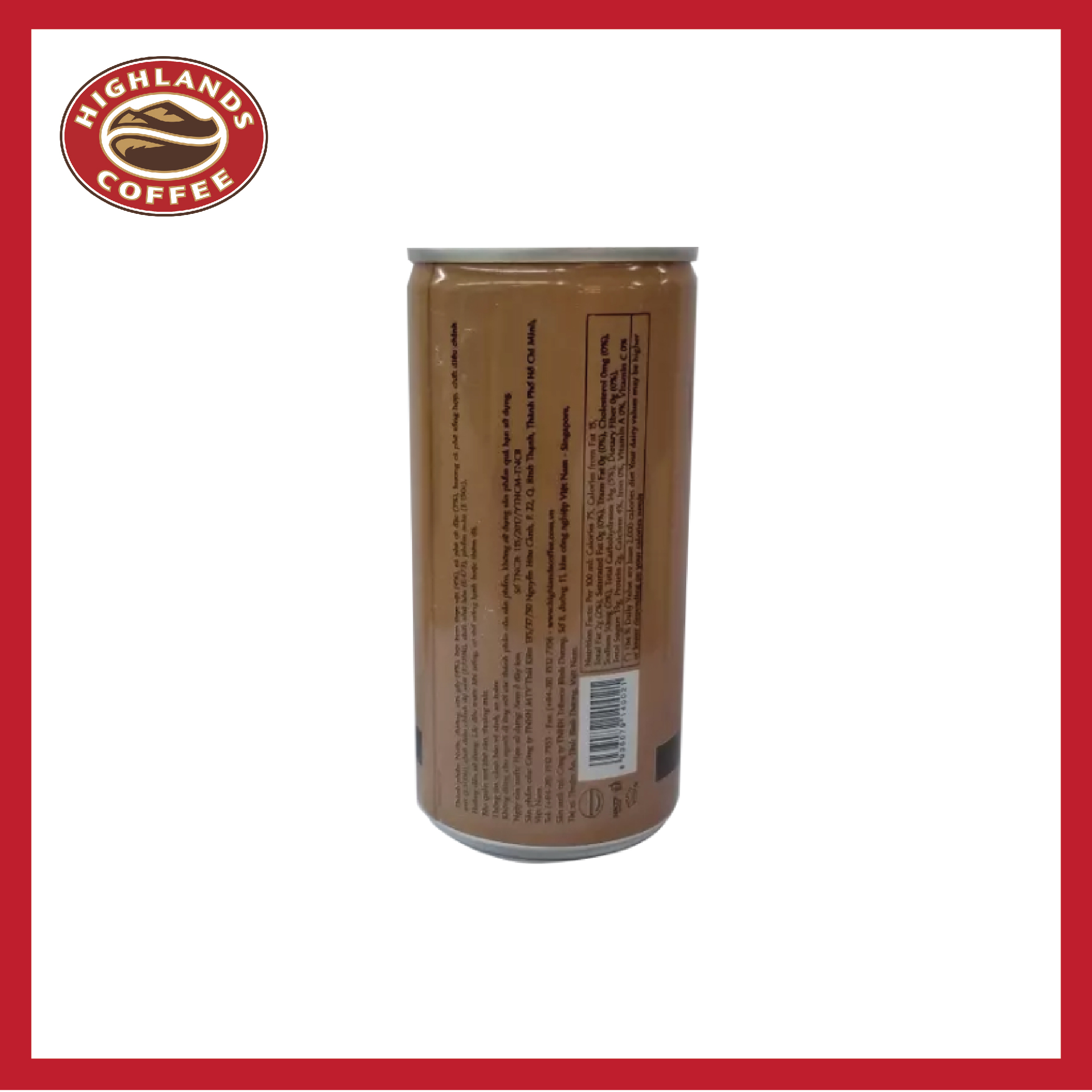Thùng 24 lon cà phê sữa Highlands 185ml