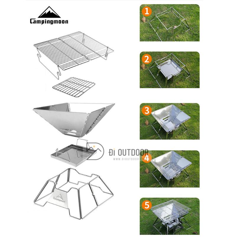 BẾP NƯỚNG DÃ NGOẠI CAMPINGMOON MT-2