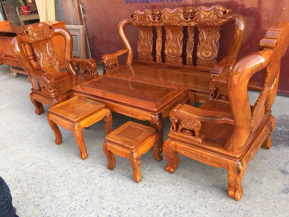 Bộ bàn ghế minh quốc voi
