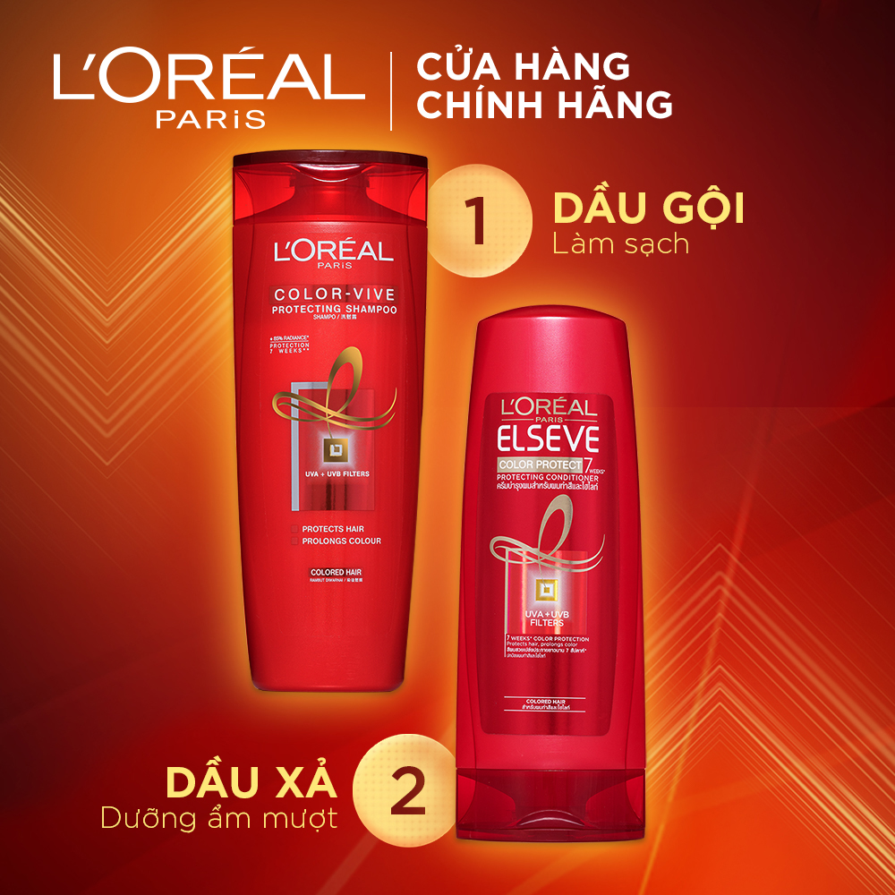 Dầu gội LOreal Color Vive Giữ Màu Tóc Nhuộm