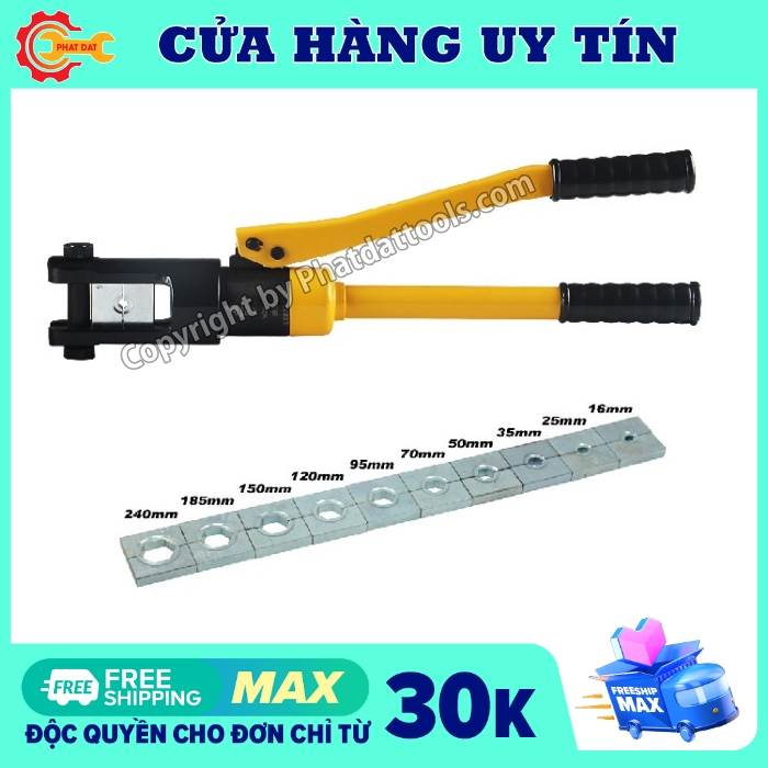 Kìm bấm cốt thủy lực YQK-240