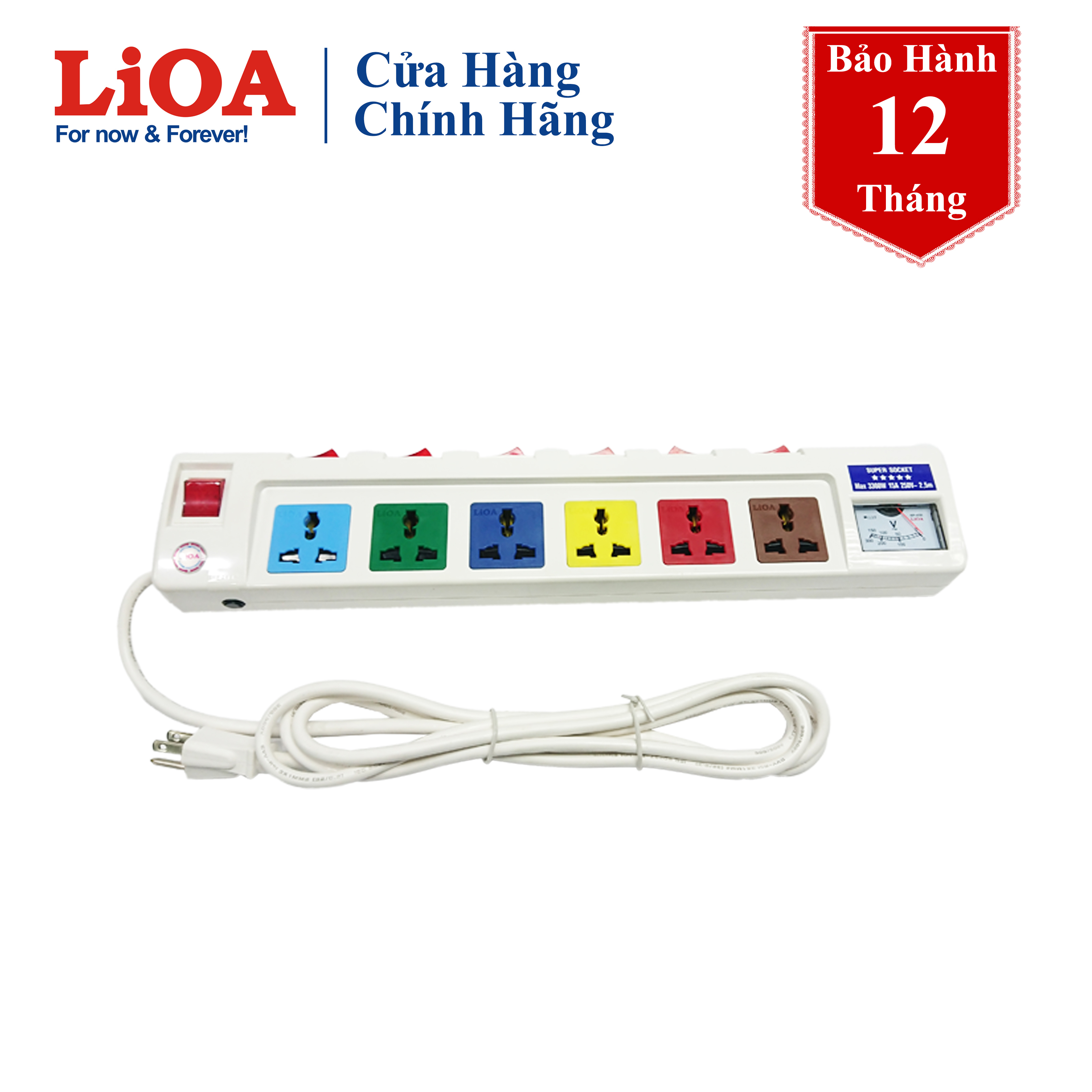 Ổ cắm điện Lioa 6OFSSV2.5-3