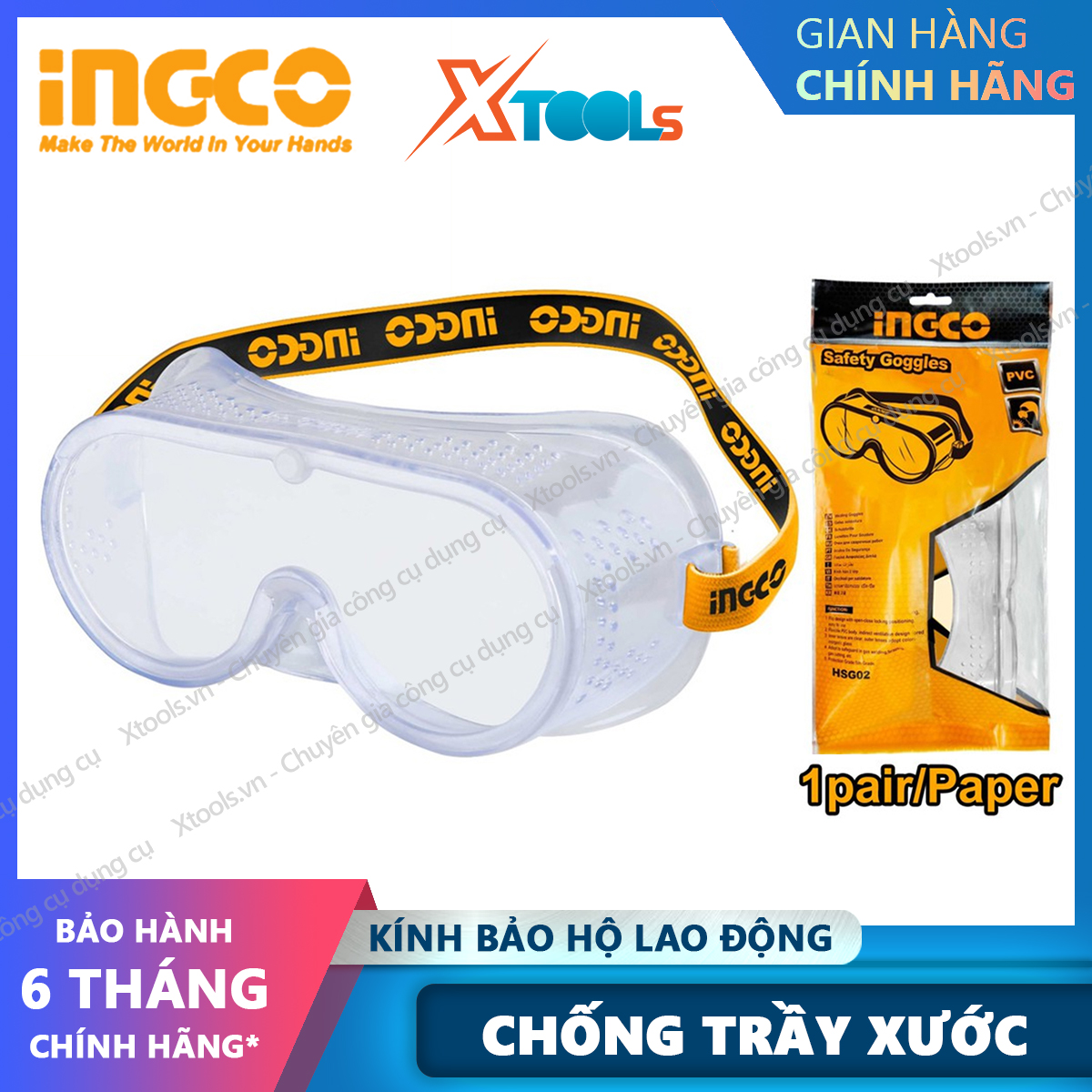Kính bảo hộ INGCO HSG02