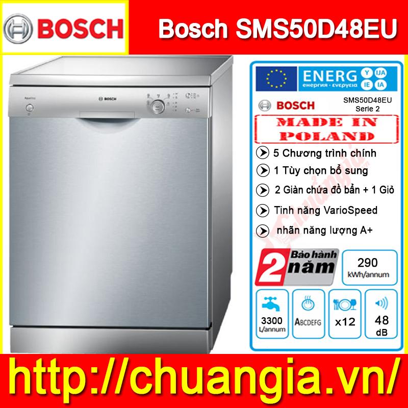 Máy rửa chén bát Bosch SMS50D48EU