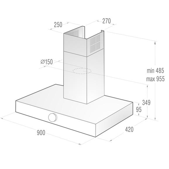 Máy hút mùi Gorenje Simplicity DTA9SY2W 240W