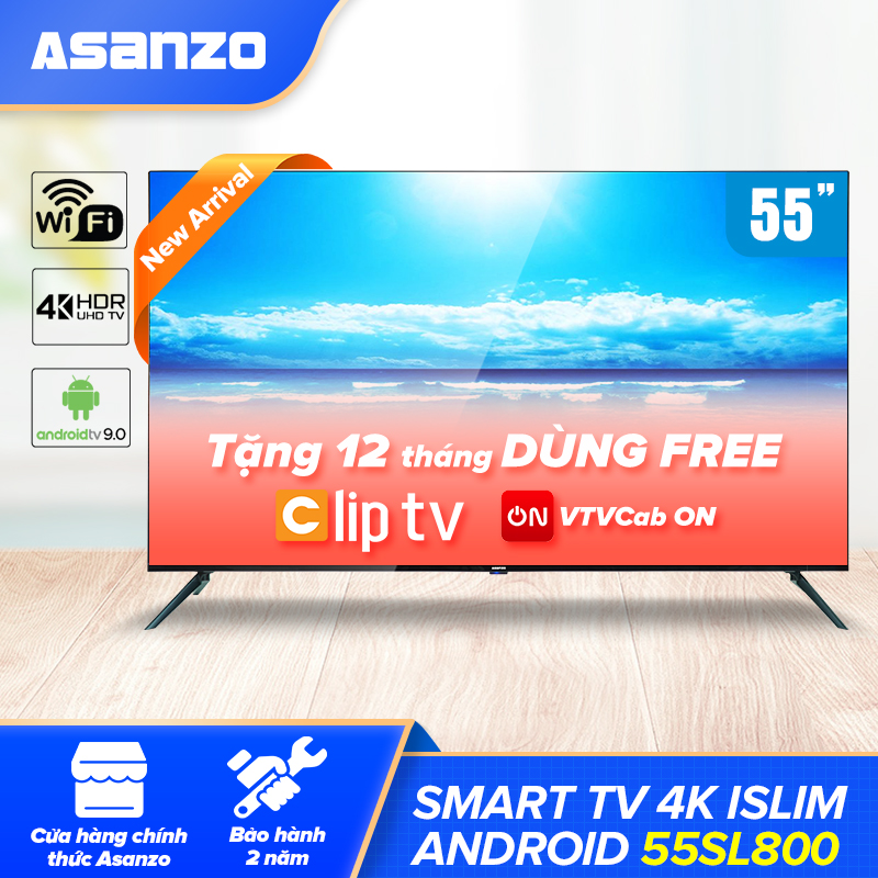Smart Tivi Asanzo 55 inch 4K 55SL800