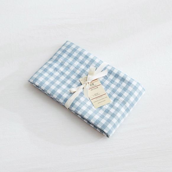 Giản Lược Kẻ Sọc Bông Giặt Nước Vỏ Gối 100% Cotton Màu 100% Cotton Vỏ Gối 48 * 74cm Đơn Ruột Gối Vỏ Bọc Một Cặp