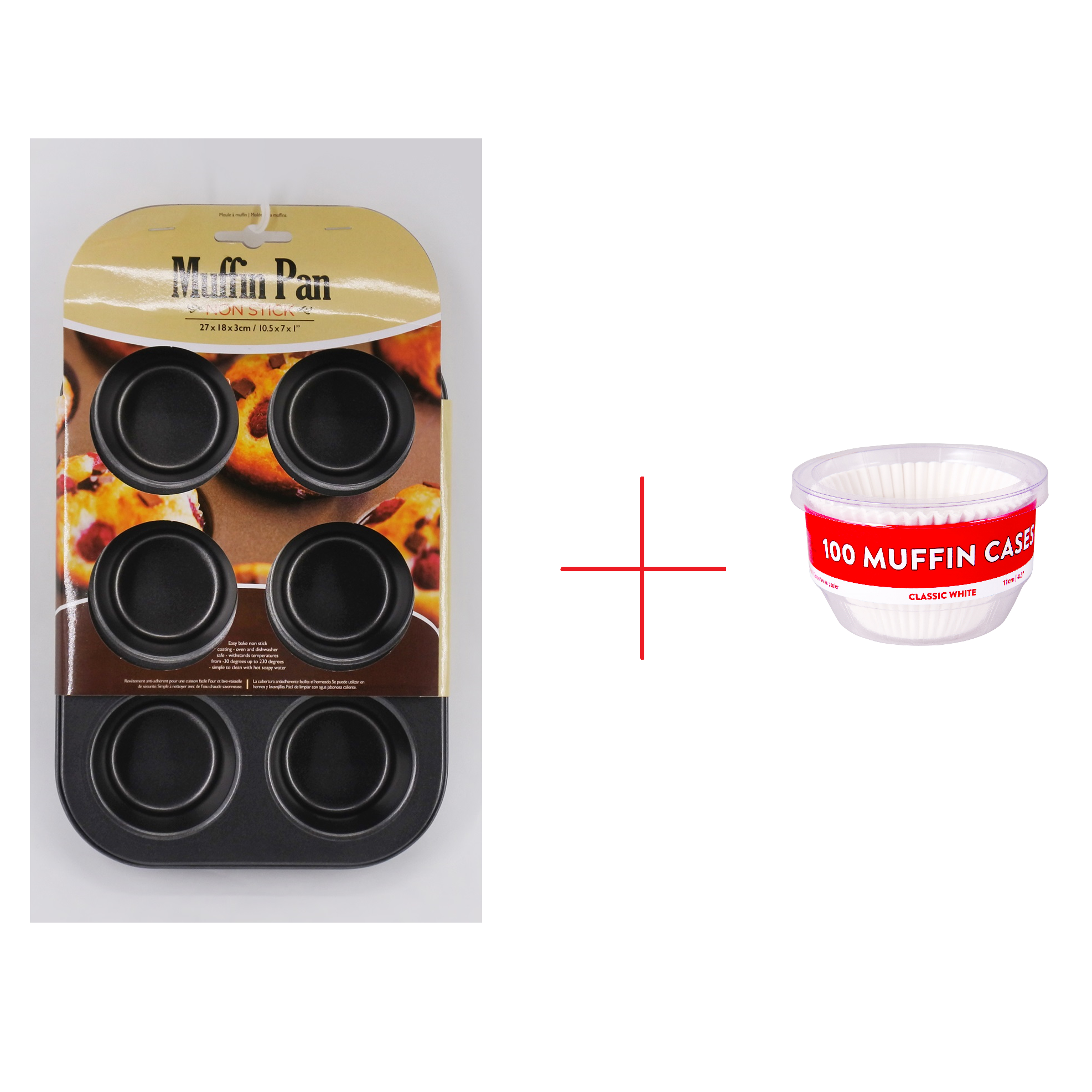 Khuôn nướng bánh muffin Uncle Bills KC0201/KC0202