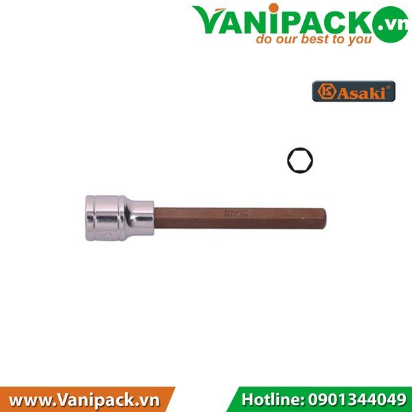 ĐẦU TUÝP GẮN MŨI VÍT LỤC GIÁC ASAKI AK-7227