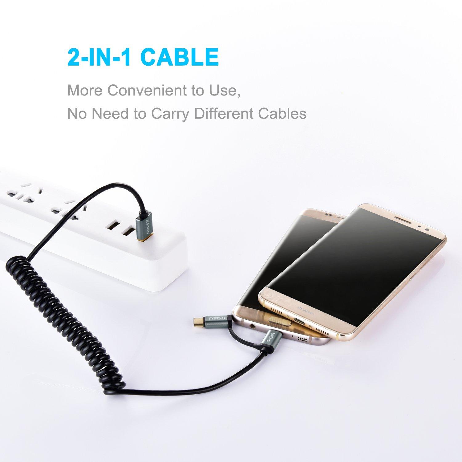 DÂY CÁP SẠC 2IN1 TYPE-C VÀ MICRO USB CHOETECH MIX00021