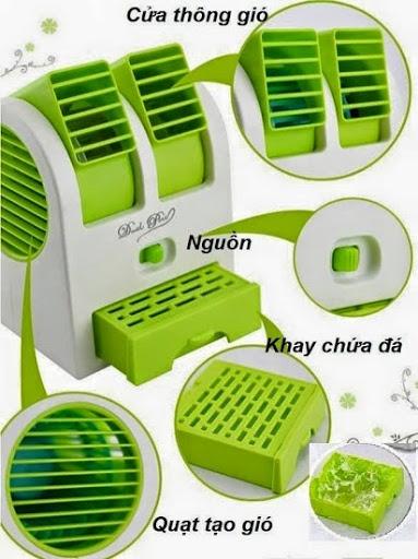 Quạt nước đá 2 cửa