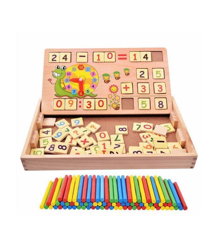 BẢNG GỖ 2 MẶT GIÚP BÉ HỌC TOÁN