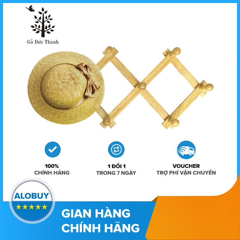 Móc áo 7 núm gỗ Đức Thành 08011
