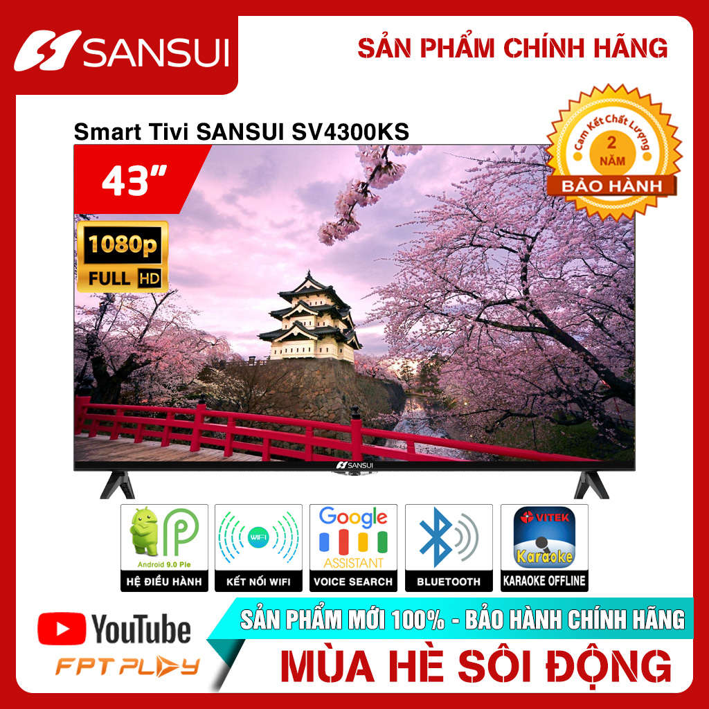 Smart Karaoke Tivi SanSui 43inchs SV4300KS