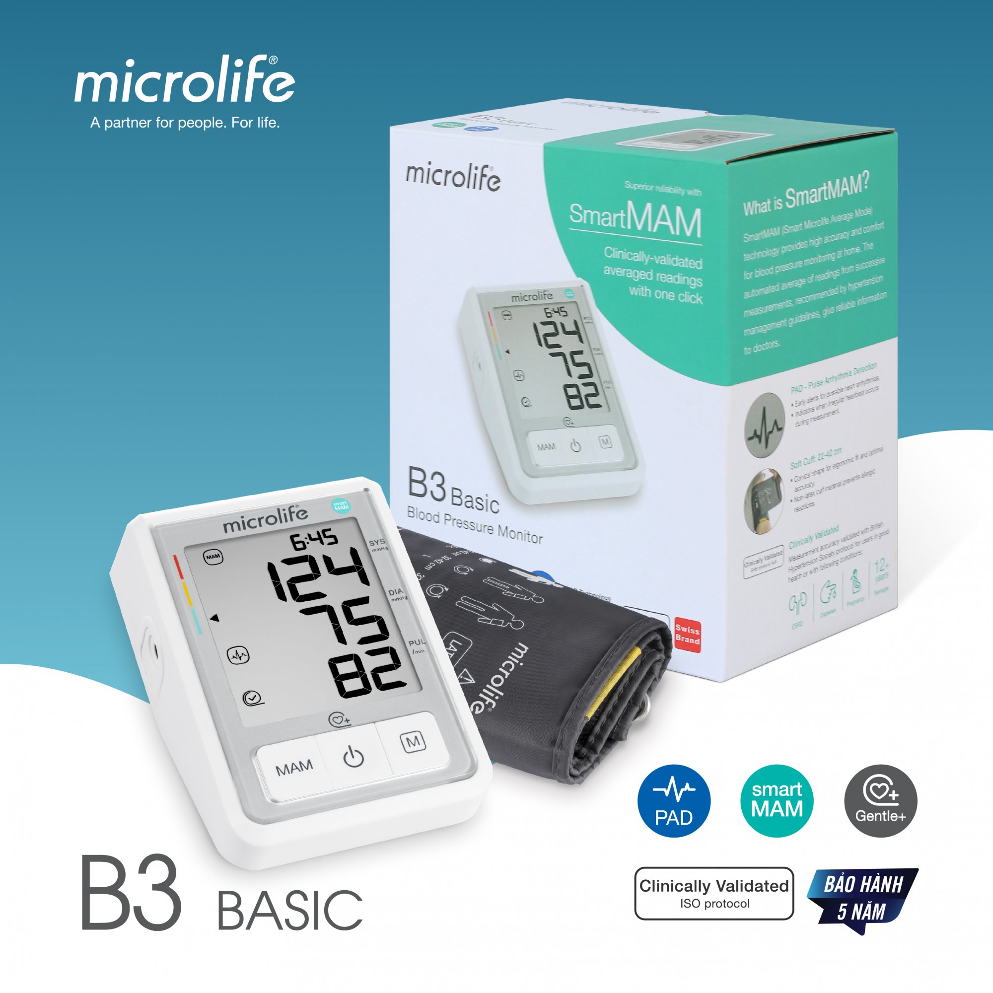 Máy Đo Huyết Áp Microlife B3 Basic