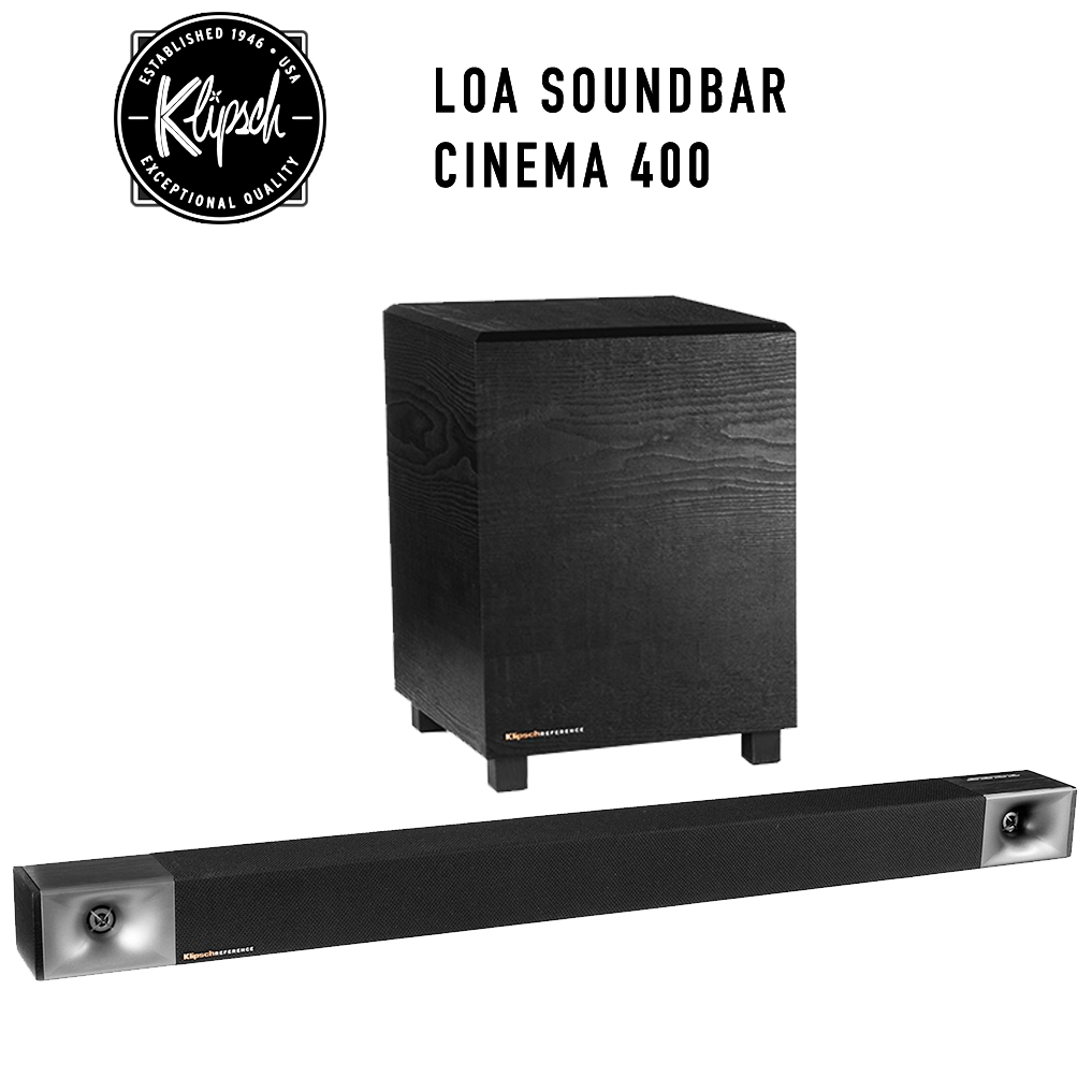 Cặp loa Soundbar Klipsch Cinema 400