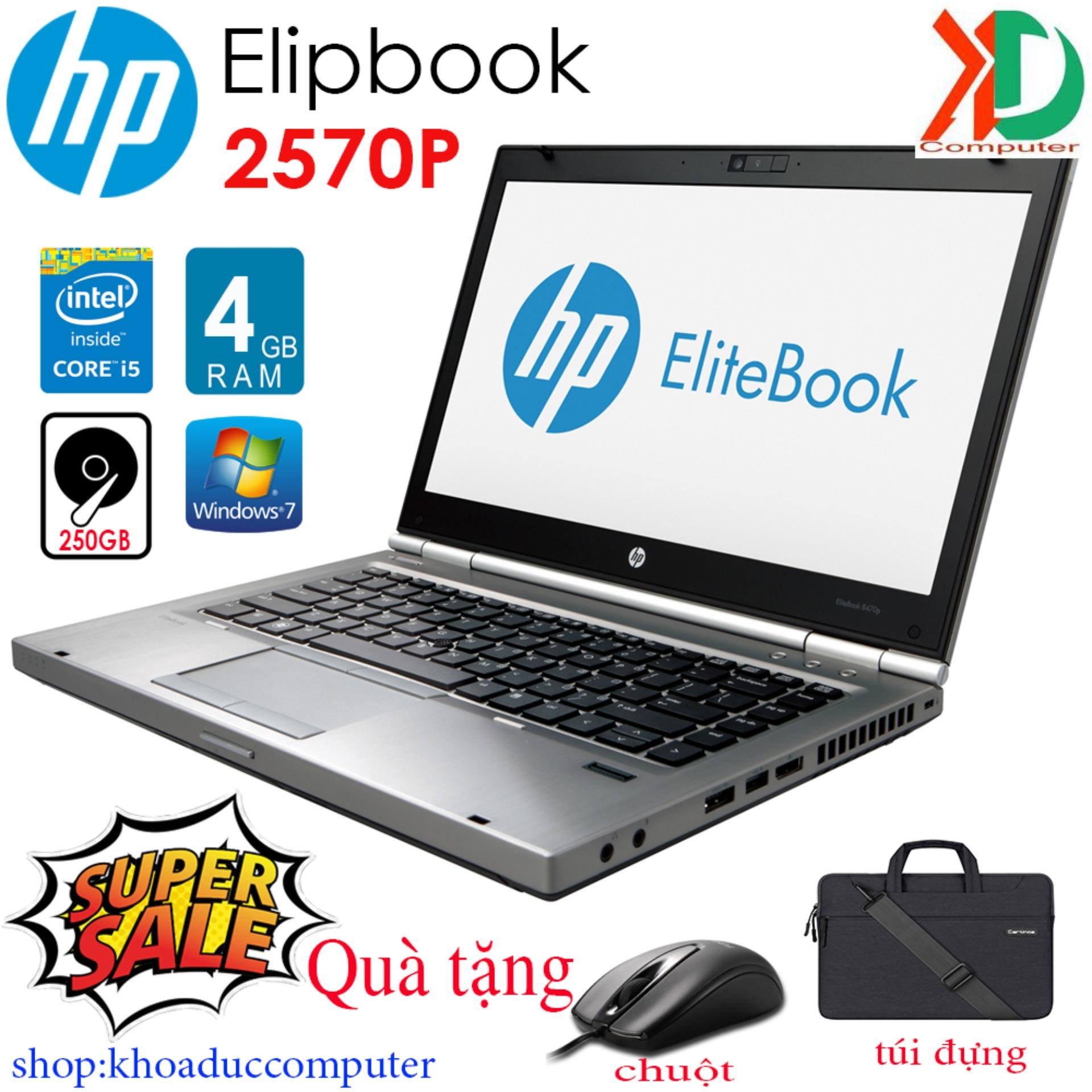 Laptop HP Elitebook 2570P (C6Z50UT) - Intel Core i5-3320M 2.6GHz, 4GB RAM, 500GB HDD, Intel HD Graphics 4000, 12.5 inch
