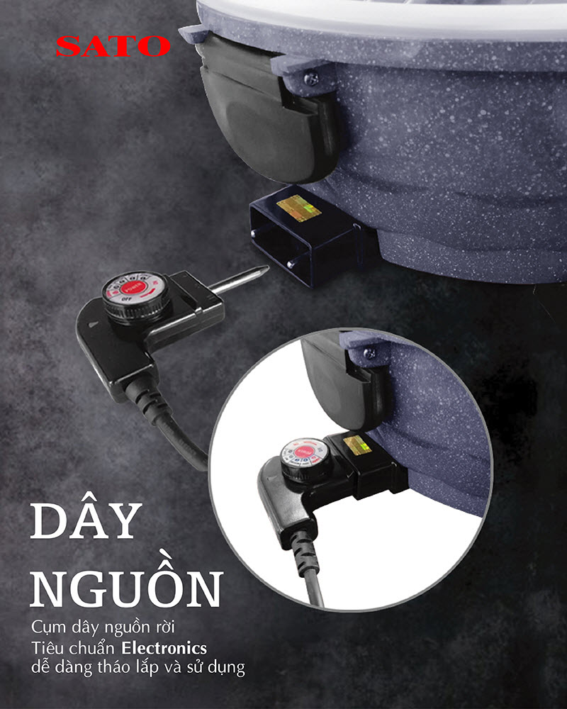 Nồi lẩu điện SATO ST-504HP 6L
