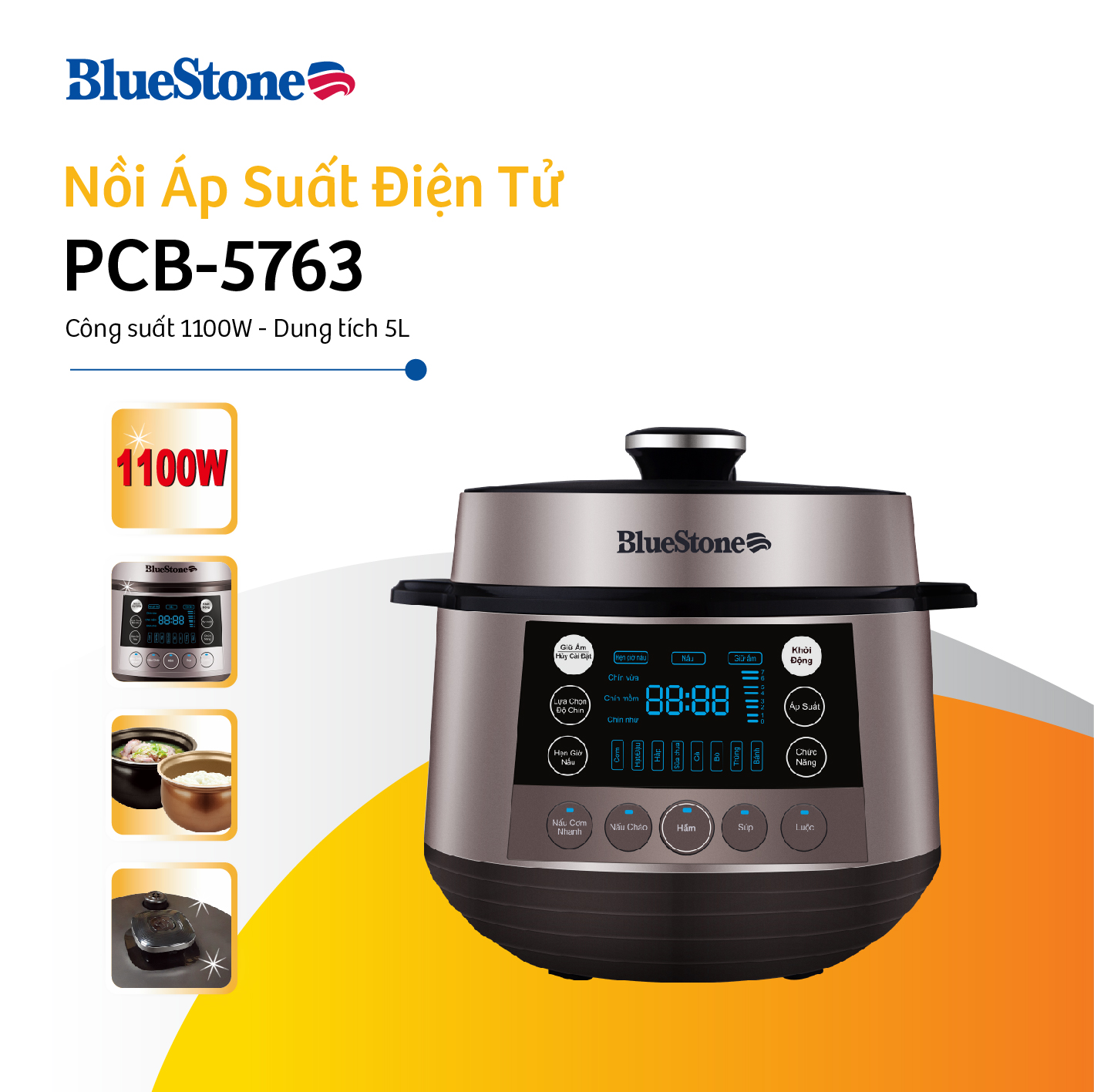 Nồi áp suất Bluestone PCB-5763 - 6 lít