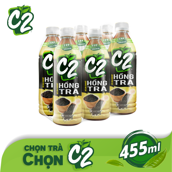 Thùng 24 chai hồng trà C2 455ml