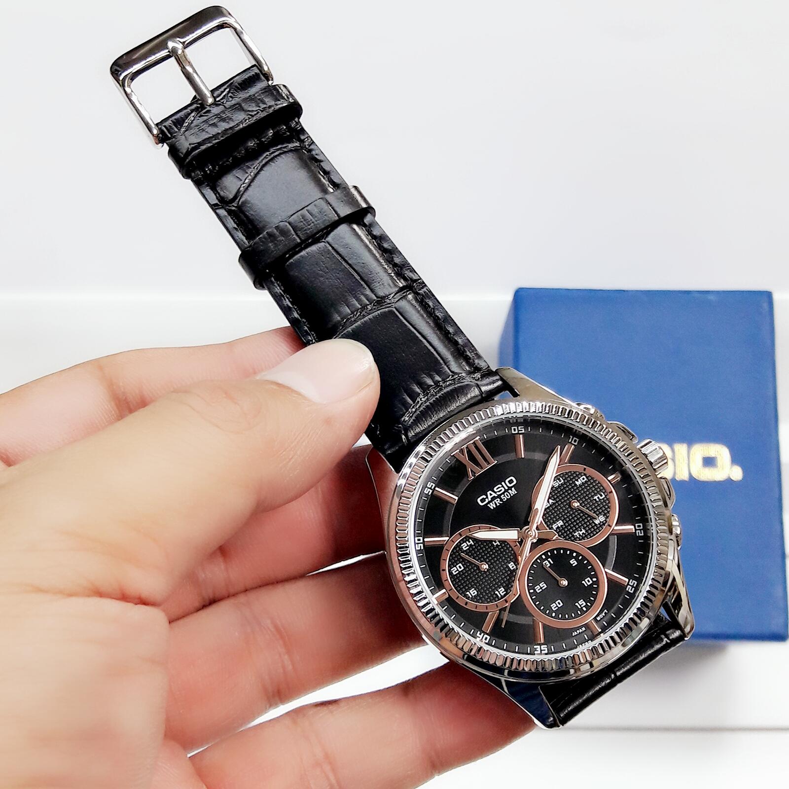 Đồng Hồ Nam Dây Da Casio MTP-E315L-1AVDF