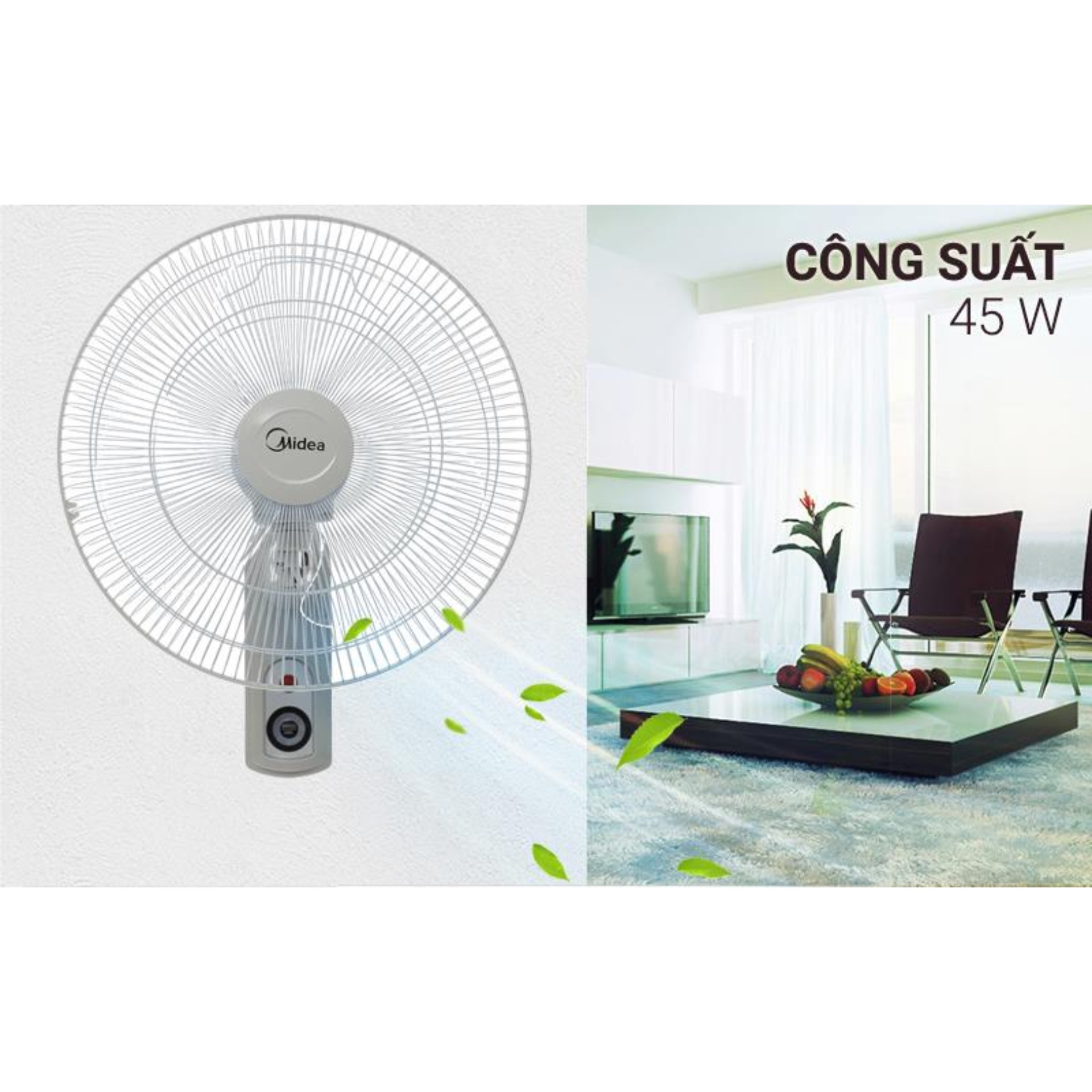 Quạt treo tường Midea FW40-15VFR Remote