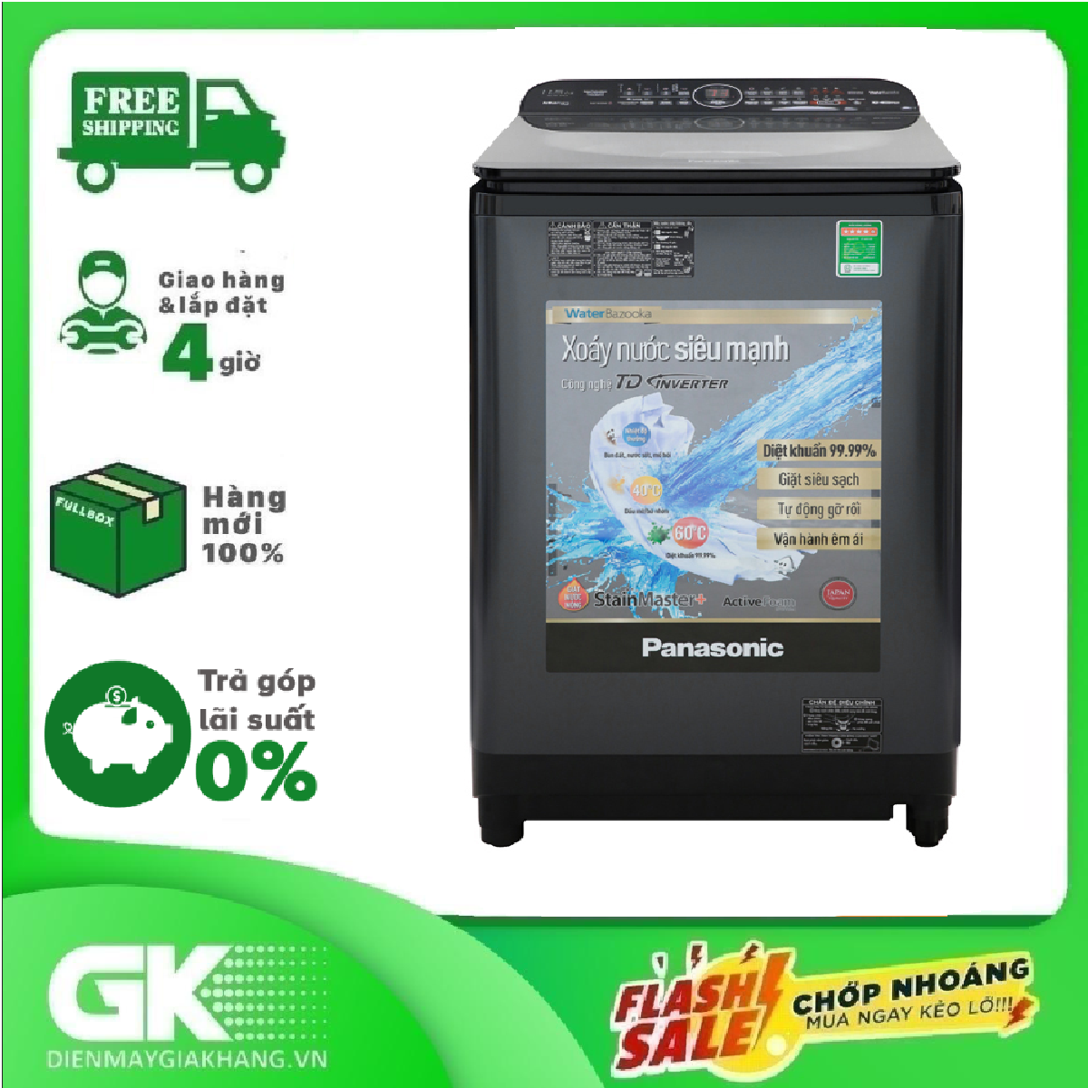 MÁY GIẶT PANASONIC NA-FD12VR1BV 12.5KG