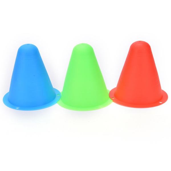 10xcolorful Agility Marker Slalom Cones For Roller Skating Training Traffic Sport - intl