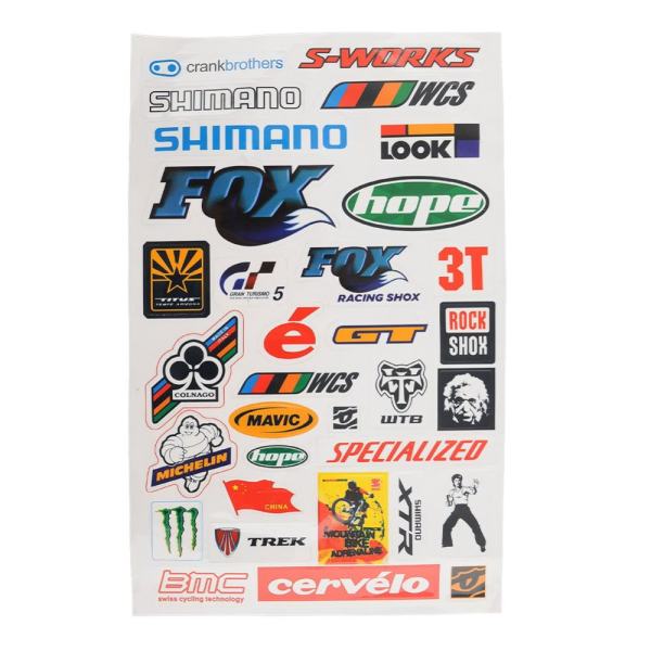 BMX MTB Road Bike Cycling Bicycle Skateboard Decal Cool Sheet Stickers Sticker - intl