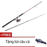 Bộ Cần Câu 2 Khúc Cao Cấp red