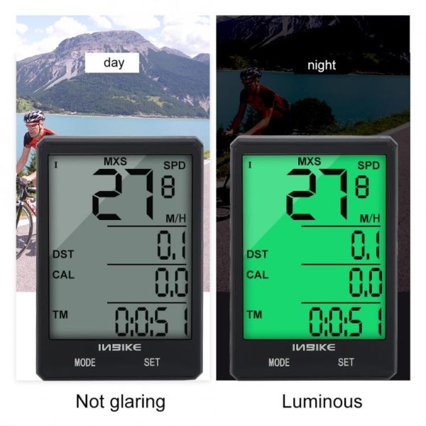 INBIKE Portable Lightweight Waterproof Bike Odometer Mountain Bicycle Speedmeter - intl